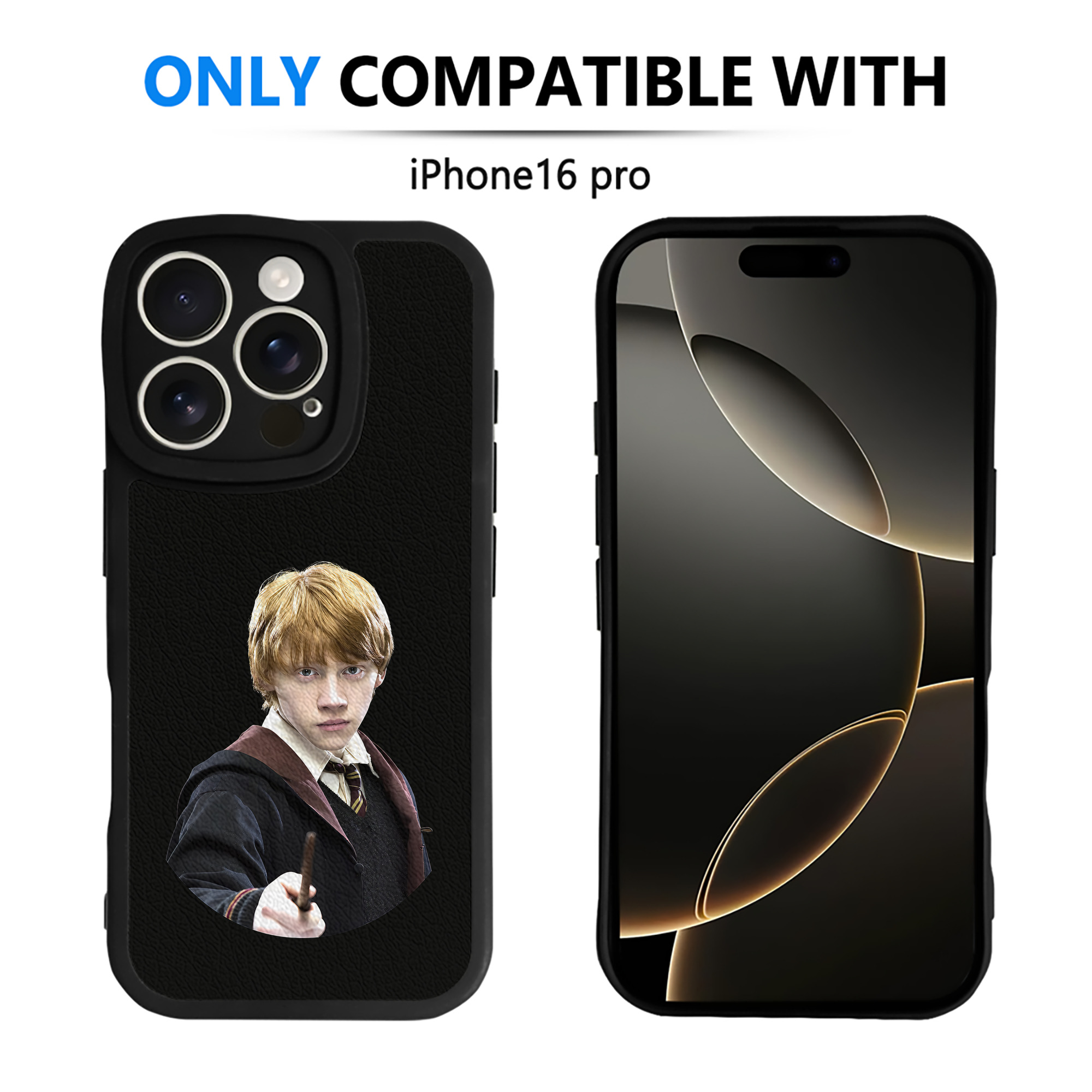 （画像用） Harry Potter ハリー・ポッターシリーズ 【iPhone 16シリーズ対応】シリコンスマホケース（レザー調） 材質：シリコン